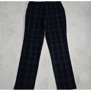 Croft & Barrow Effortless Pull‎ On Plaid Stretch Dress Pants Women 12 Long